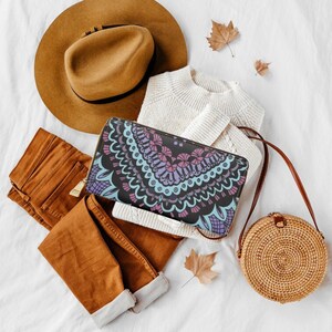 Regalo perfecto para el día de la madre, diseño de mandala, cartera para mujer, con múltiples bolsillos, tamaño para teléfono móvil