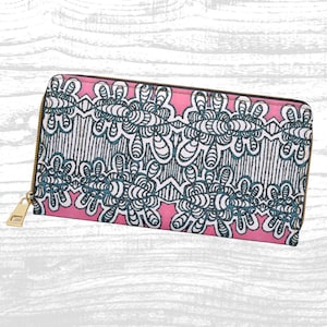 Cartera de mujer floral abstracta rosa bonita Regalo del día de la madre