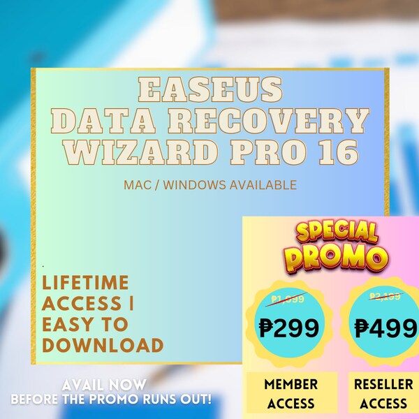 EASEUS Data Recovery Wizard Pro 16 (Mac/Windows)