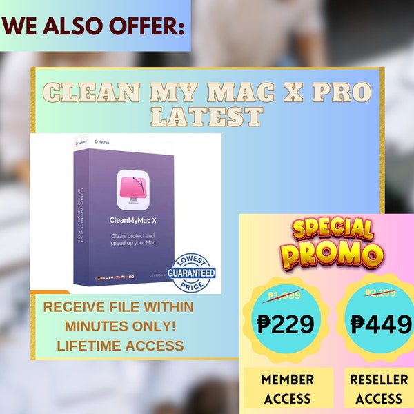 Clean My Mac X Pro (Easy to download - Lifetime Access)
