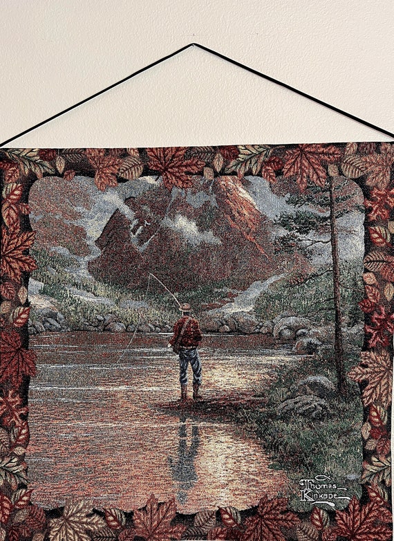 Thomas Kinkade Almost Heaven Tapestry 26H X 26W Etsy