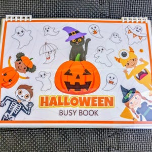 Halloween Busy Book: Printable Aktivitäten für Kinder, Zählen, Formen (Digitaler Download)