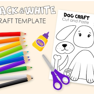 Doggy Craft for Kids | Pets Activities | Cut &amp; Paste | Printable Puppy ...