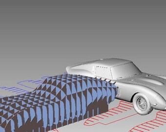 FERRARI 250 GTO BLUEPRINT body buck