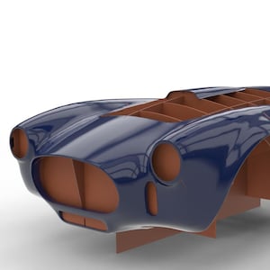 シェルビーコブラ427レプリカの設計図ボディバックス