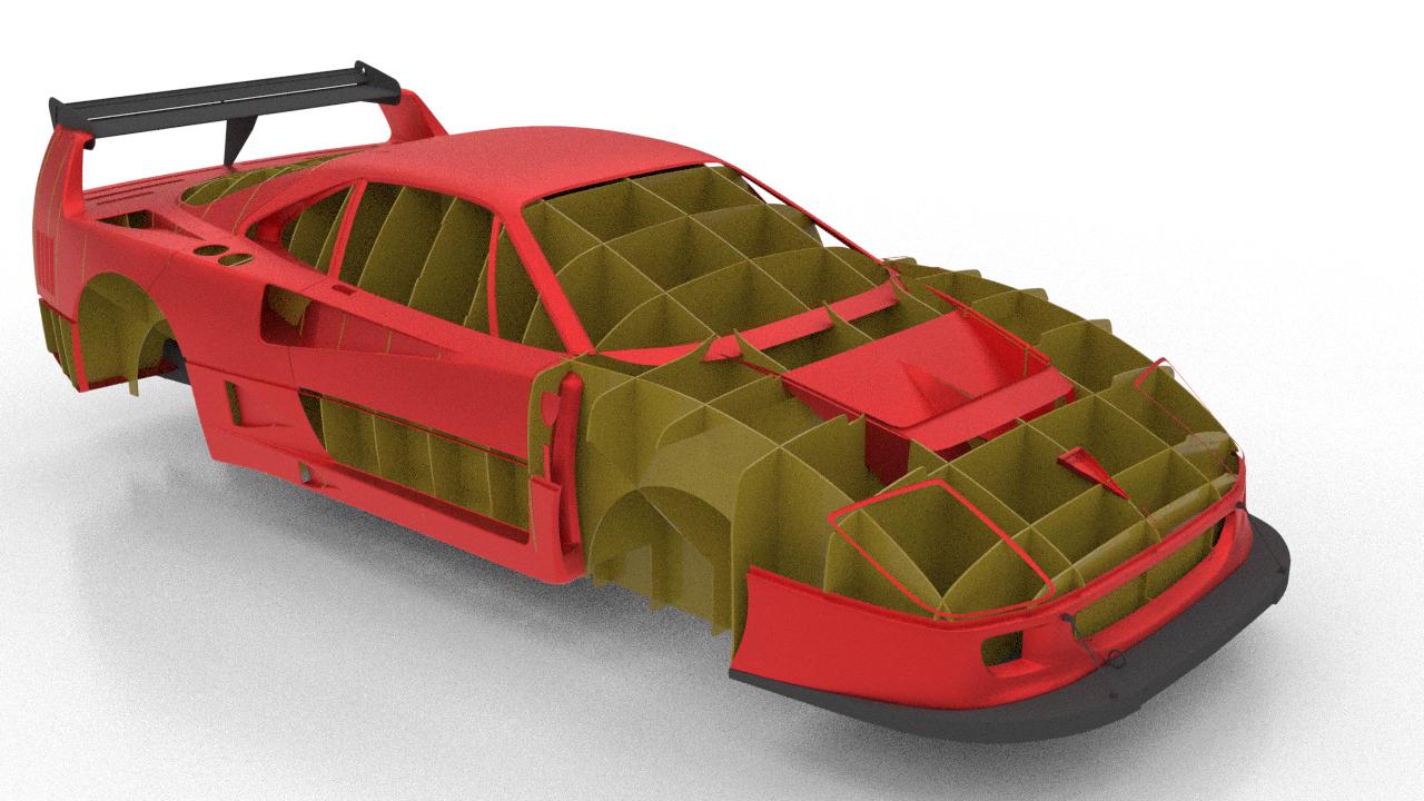 Ferrari F40 LM (PONTIAC FIERO Base)! Smaler Ferrari F40 Using Pontiac ...