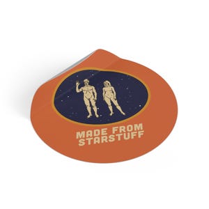 Starstuff Vinyl Sticker - Pioneer Plaque Inspired Space Decor image 2