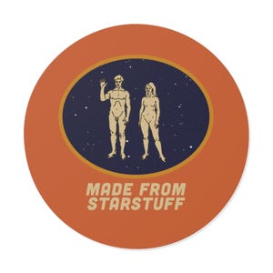 Starstuff Vinyl Sticker - Pioneer Plaque Inspired Space Decor image 1