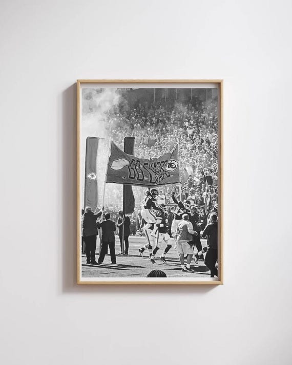 Chiefs Kingdom Print, Arrowhead Stadium, Black and White Photography (Digital Download)