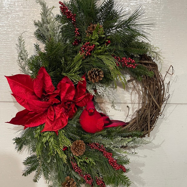 Christmas Grapevine Wreaths Etsy