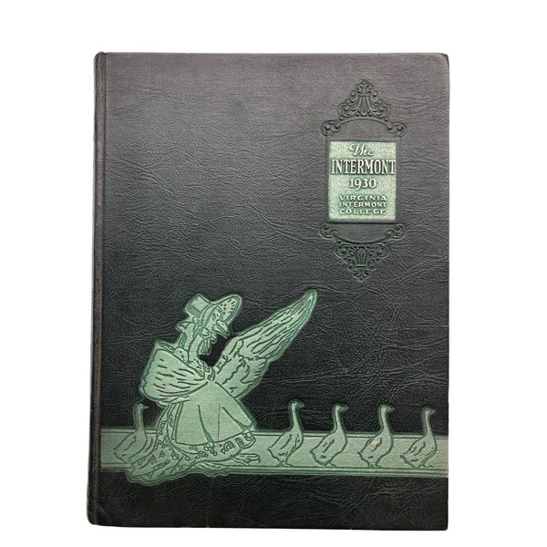 1930 Yearbook Virginia Intermont College Virginia Women's College Yearbook Rare Collectible Historic Women's College Vintage Yearbook