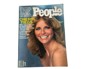 Vintage 1978 PEOPLE Magazine I Cover: Cheryl Tiegs I Desi Arnaz Jr.  I Britt Ekland I Foghat IMelinda Dillon I Dr. Lee Salk I June 19, 1978