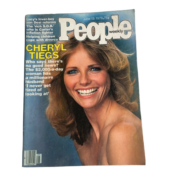 Vintage 1978 PEOPLE Magazine I Cover: Cheryl Tiegs I Desi Arnaz Jr.  I Britt Ekland I Foghat IMelinda Dillon I Dr. Lee Salk I June 19, 1978