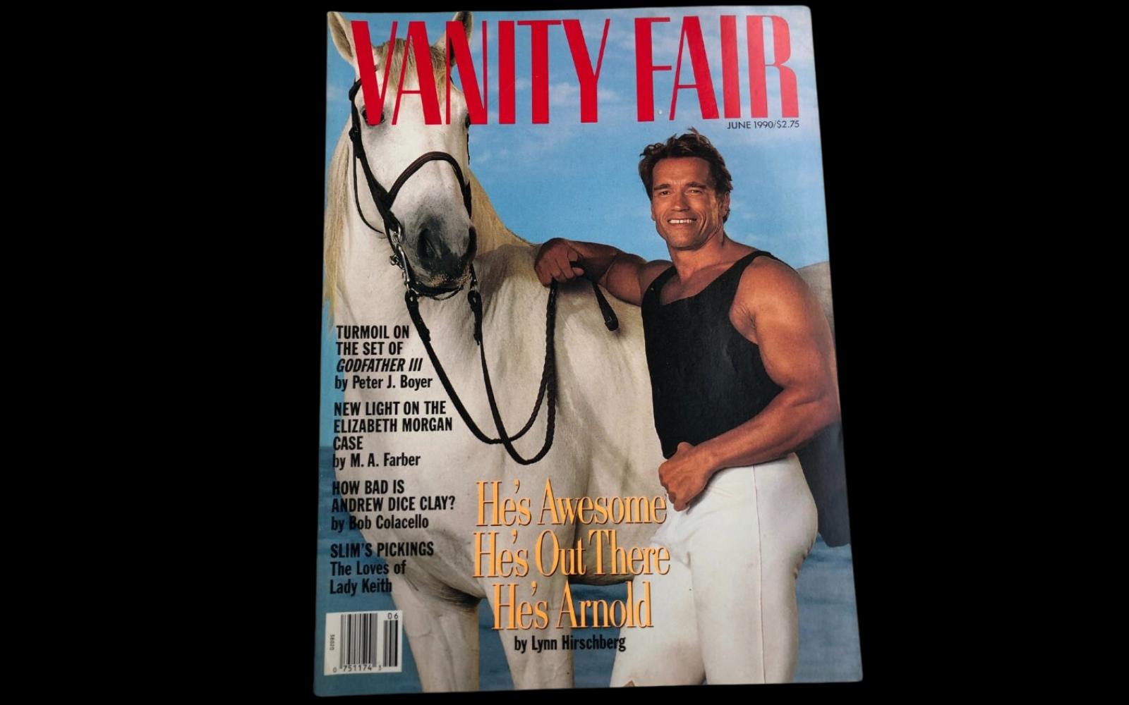 1990年 VANITY FAIR 誌 | 表紙: アーノルド・シュワルツェネッガー