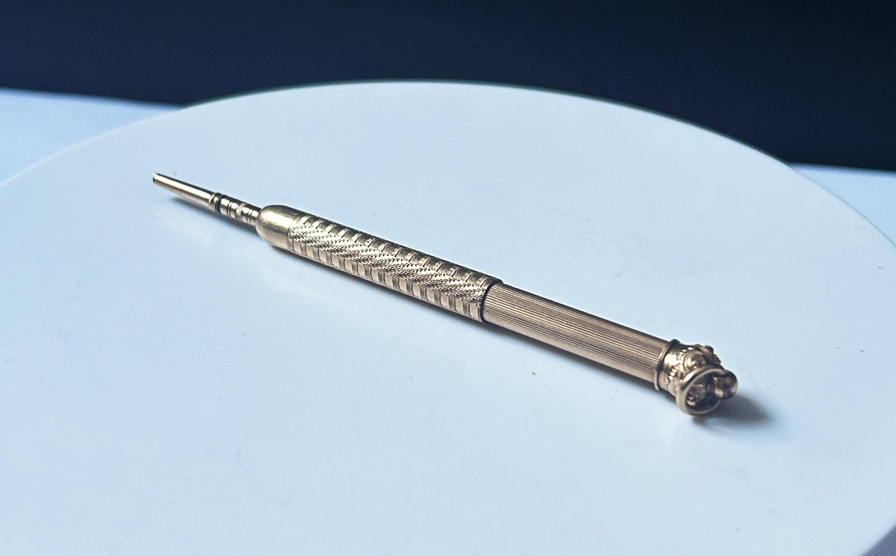Victorian W.S. HICKS New York Antique Propelling Mechanical Pencil