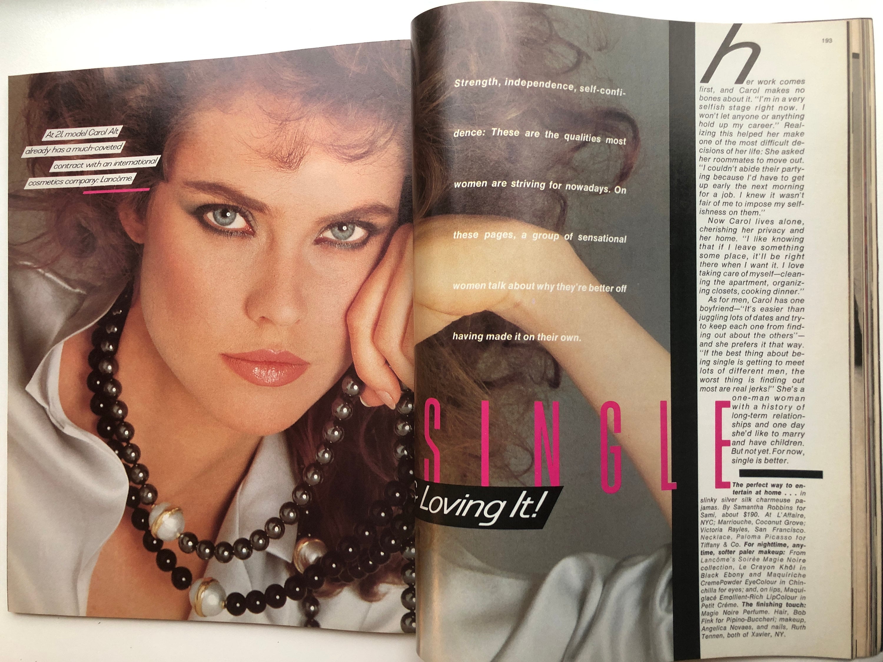 1982 HARPERS BAZAAR Magazine | Cover: Farrah Fawcett | November