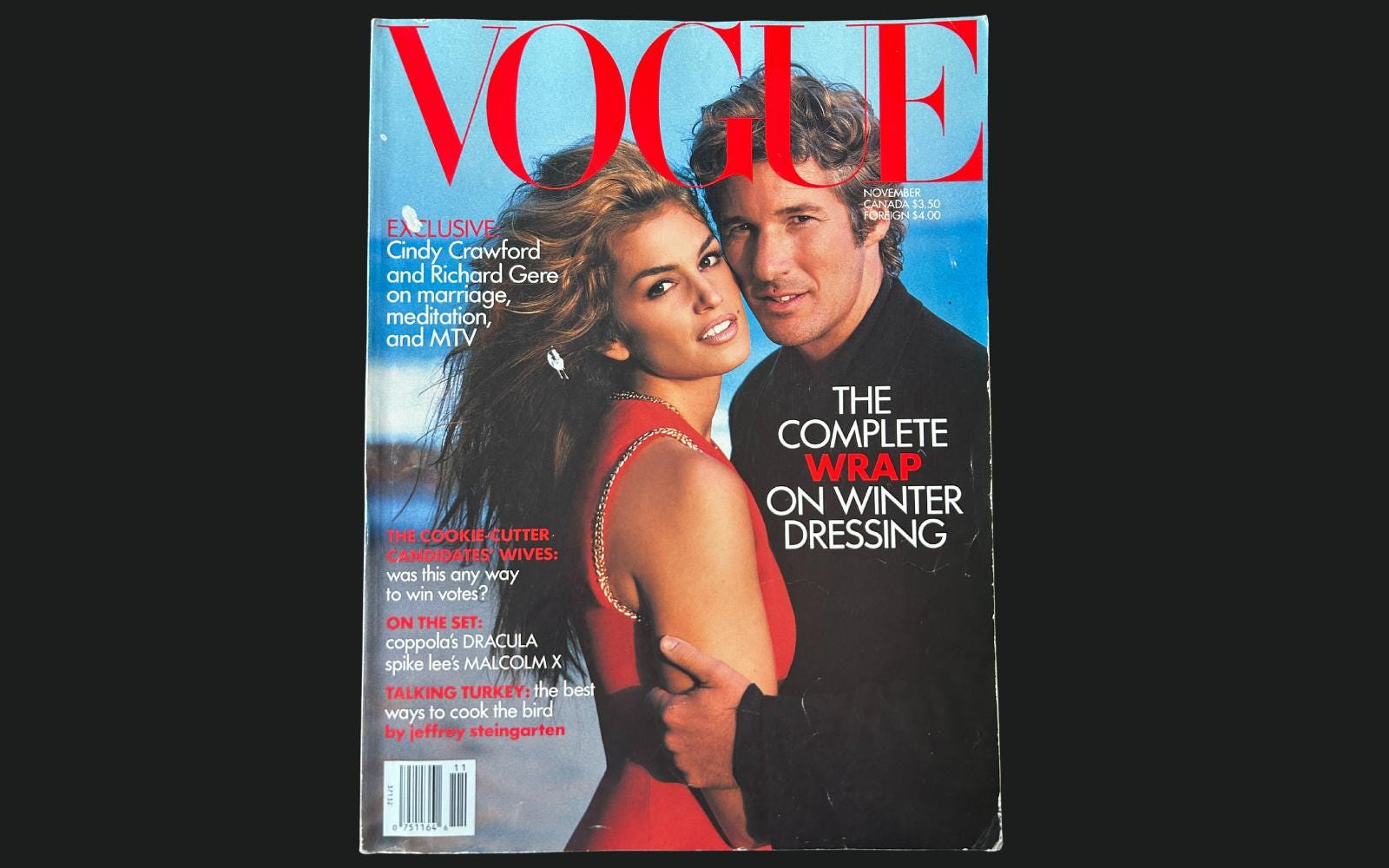 1992年VOGUE誌 | 表紙: シンディ・クロフォード＆リチャード・ギア