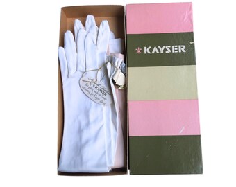 1950s SILK EVENING GLOVES I Kayser Gloves Set - 3 Pairs in Original Box I Audrey Hepburn Style I 1940s 1950s Retro Accessories Small Size