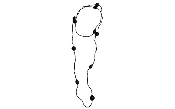 Vintage Flapper-Era Bakelite-Inspired Beaded Neck… - image 1