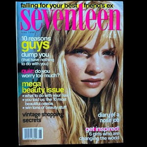 1998 SEVENTEEN Magazine | Cover: Lindsey Hartley | June 1998