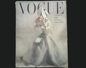 June 1959 Vogue Magazine Summer Fashion Cars - Etsy