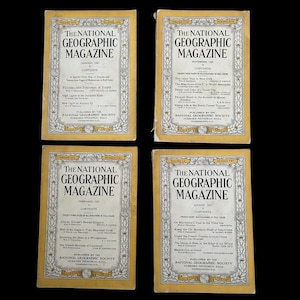 1930-1931 NATIONAL GEOGRAPHIC Magazines | January 1930 | November 1930 | February 1931 | August 1931 | Vintage National Geographic