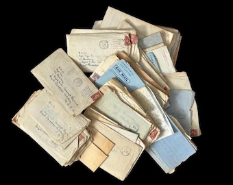 WWII-Era Letters Lot | Random 5 Letters | Vintage Military Correspondence Lot | Soldier Letters | Military Memorabilia | WW2 Letters