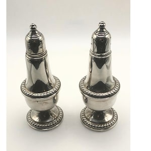 BIRKS Sterling Silver Salt and Pepper Shakers Birks 925 Salt and Pepper Shakers MCM Mid-Century Modern Elegant Decor Sterling Silver