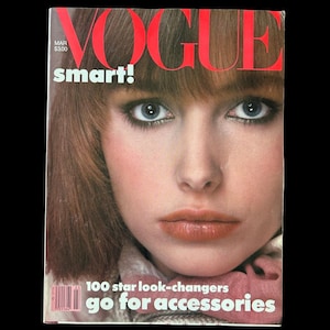 1983 VOGUE Magazine | Cover: Lauren Helm | March 1983 | Renee Simonsen | Kelly Emberg | Terry Farrell | Jacki Adams