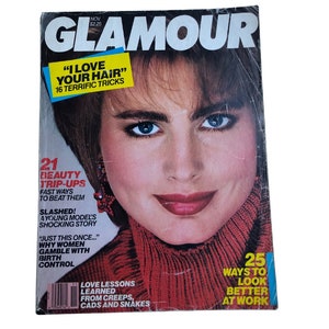 1986 GLAMOUR Magazine I Alexa Singer Cover I Glamour Magazine November 1986 I '80s Fashion & Lifestyle 80s Fashion Magazine