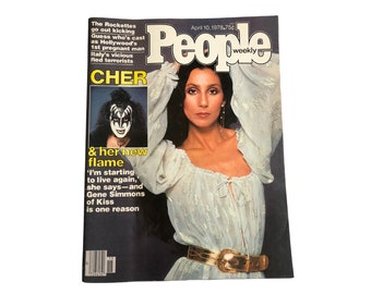 Vintage 1978 PEOPLE Magazine I Cover: Cher I KISS I Gene Simmons I Brooke Shields I The Rockettes I Henry Kissinger I April 10, 1978