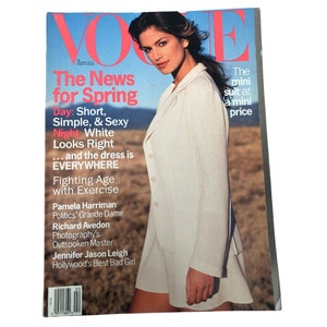 1994 VOGUE Magazine February 1994 Vogue Magazine - Cover: Cindy ...