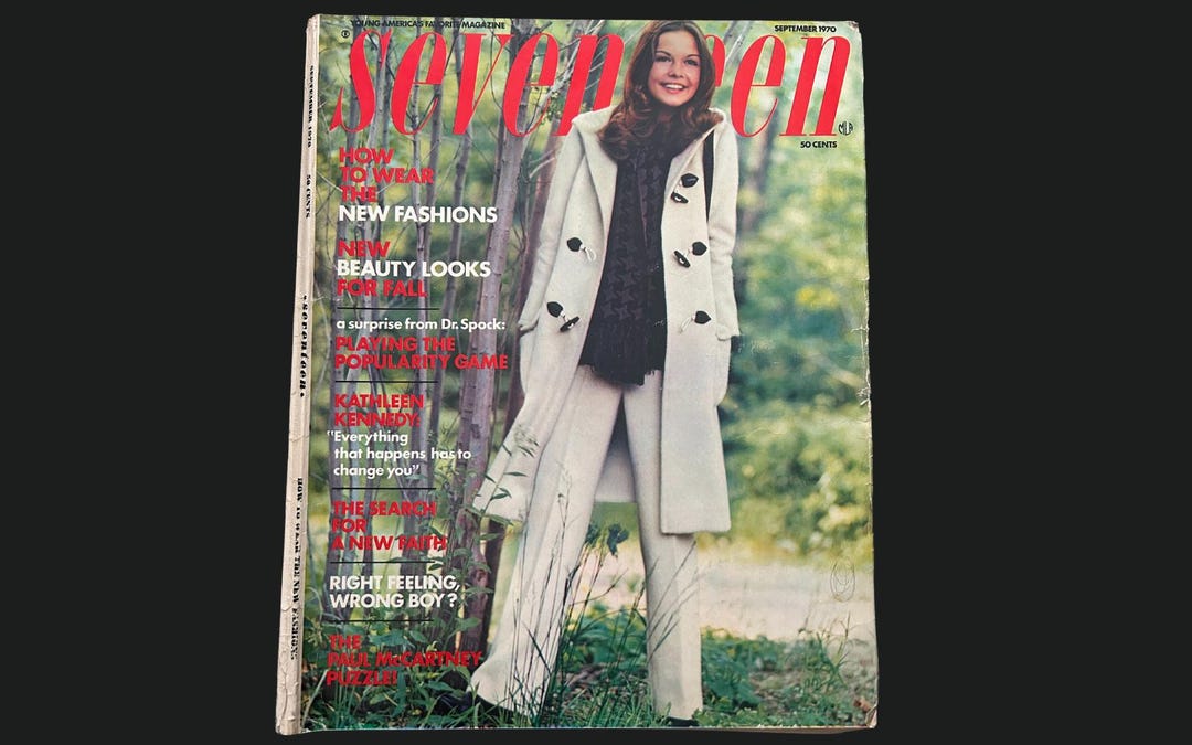 1970 SEVENTEEN Magazine | Cover: Barbara Rix | September 1970 | Colleen ...