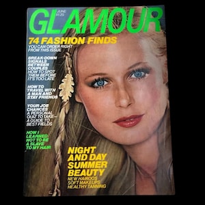 1977 GLAMOUR Magazine Glamour Magazine June 1977 I Maria Hansen Cover I 70s Fashion Magazine Retro