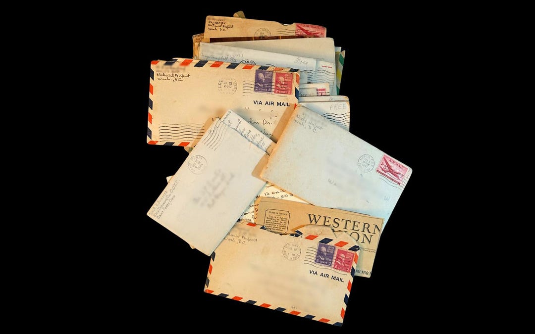 Original Ww2-era Letters Lot - Random 5 Letters | USA, Canada, Europe ...