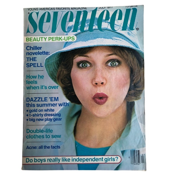 Vintage 1977 SEVENTEEN Magazine Seventeen Magazine July 1977 '70s Fashion & Lifestyle Magazine | Collectible 70s Teen Magazine