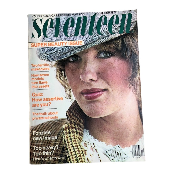 Vintage 1977 SEVENTEEN Magazine Seventeen Magazine October 1977 '70s Fashion & Lifestyle Magazine | Collectible 70s Teen Magazine