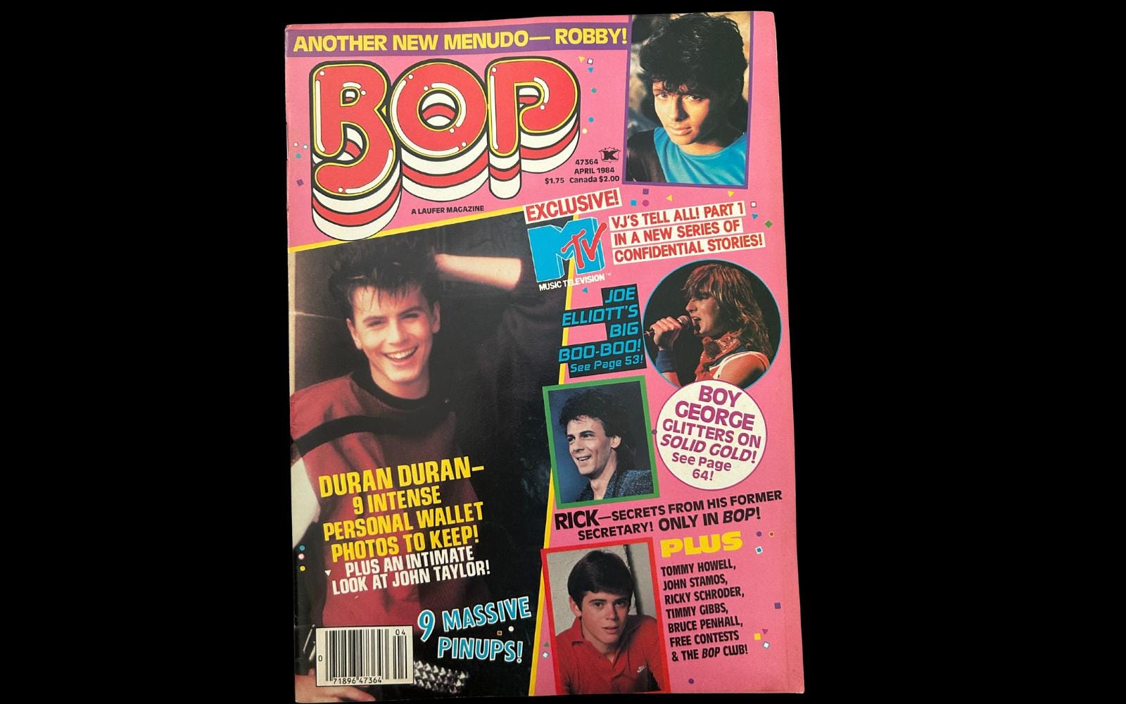 1984 BOP Magazine | April 1984 | Duran Duran | Tommy Howell | Boy