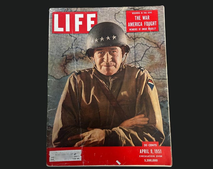1951 LIFE Magazine | Cover: General Omar Bradley | April 9, 1951 ...