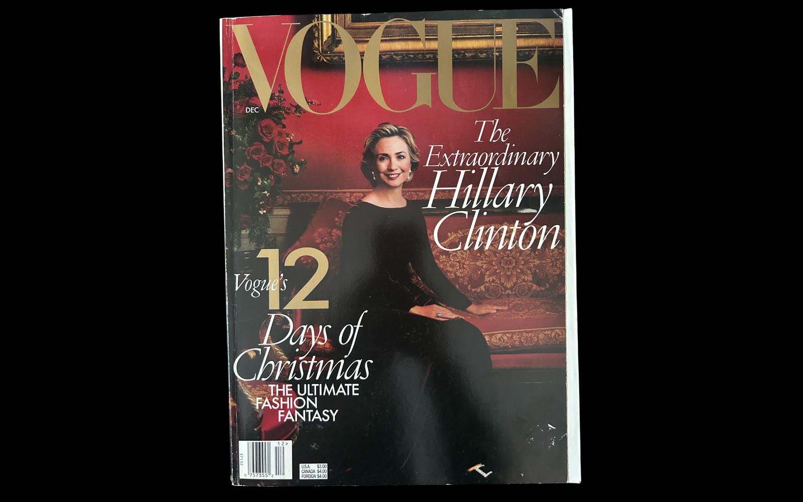 1998 VOGUE Magazine | Cover: Hillary Clinton | December 1998