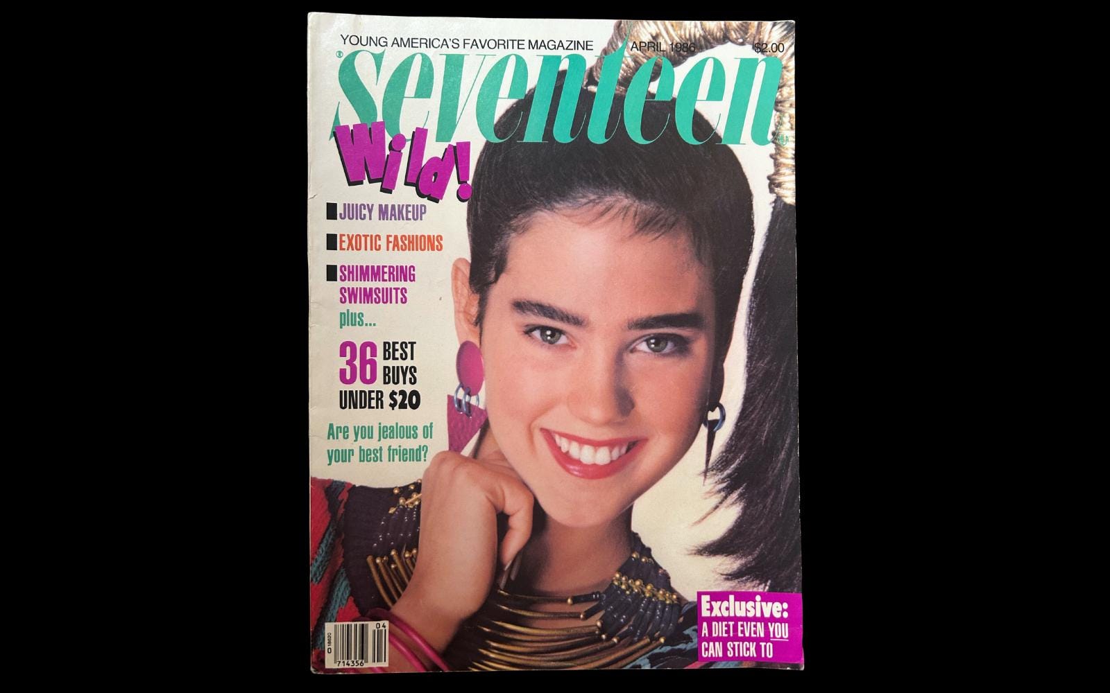 1986 SEVENTEEN Magazine | Cover: Jennifer Connelly | April 1986