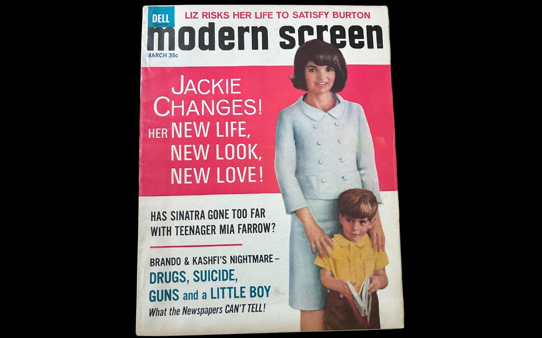 Screen Magazine 1965 MODERN SCREEN Magazine | Cover: Jackie and John Kennedy Jr ...