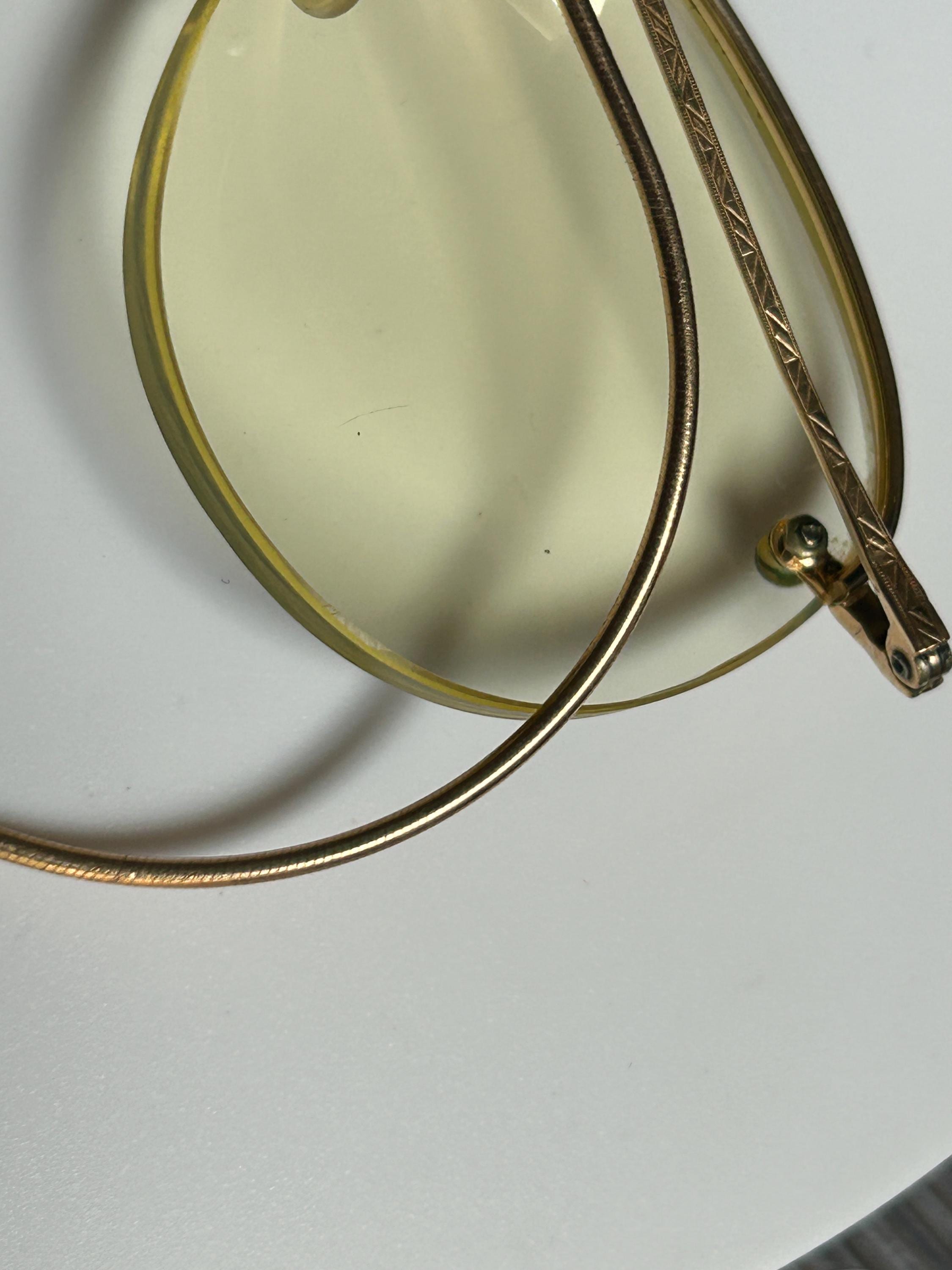 Vintage Art Craft USA Rimless Eyeglasses Gold Wire Wrap Temples Antique Specs Antique ARTCRAFT Gold-filled Rimless Eyeglasses | 1/10 12K  main image 3