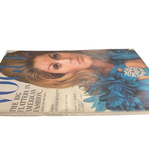 1965 VOGUE Magazine I September 15, 1965 Vogue I Cover: Kecia Nyman I