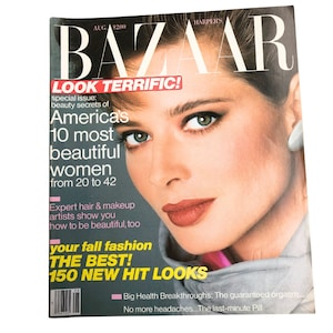 Harper's Bazaar US Feb 1986 Vintage Rare Retro Original Fashion