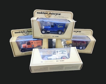 MODELS OF YESTERYEAR by Matchbox | 1903 Ford A | 1912 Ford Model T | 1927 Talbot | Lesney Toy Cars | Scale 47-1 |Matchbox Collectibles