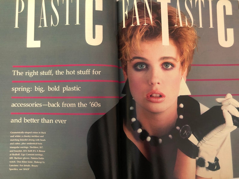 1983 MADEMOISELLE Magazine I Kim Alexis Cover I Mademoiselle Magazine