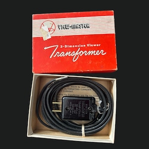 Vintage View-Master Transformer | 3D Viewer AC Adapter | Original Box | 1950s Viewmaster Accessory |  Retro Electronics Collectible Untested