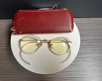 Vintage Wire Frame Eyeglasses 1/10 12K GF Gold Filled  display picture 1