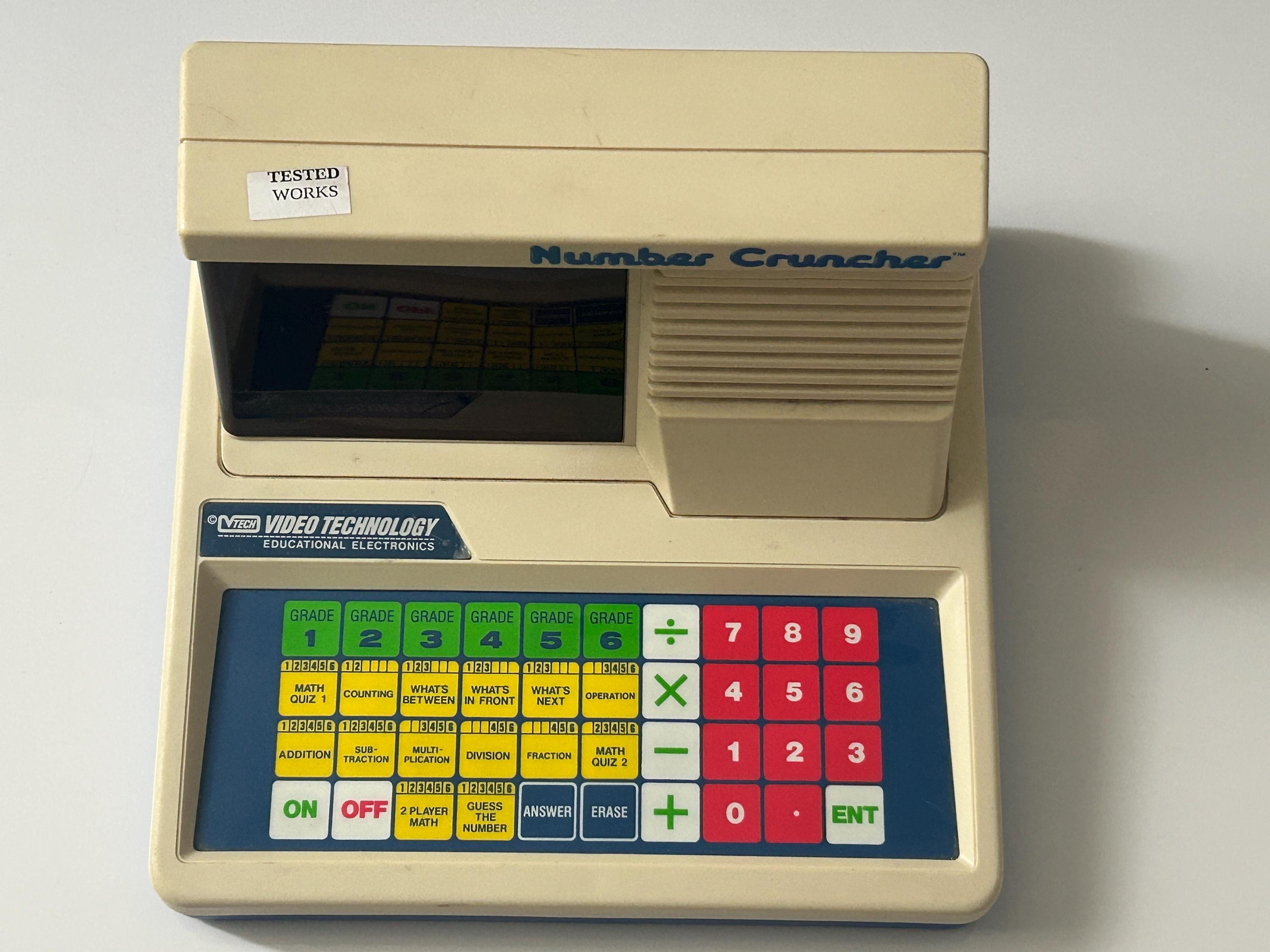 1986 Vtech NUMBER CRUNCHER Educational Electronics | Working Condition ...